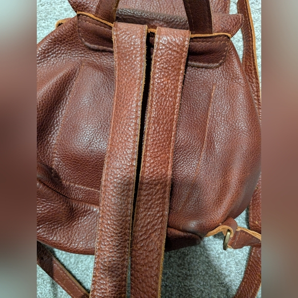 Portland Leather Goods Bucket Backpack - Nutmeg